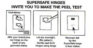 pack of Supersafe Stamp Hinges