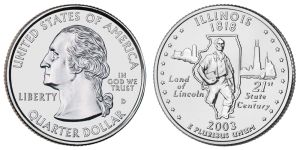 Illinois State Quarter 2003 Denver Mint