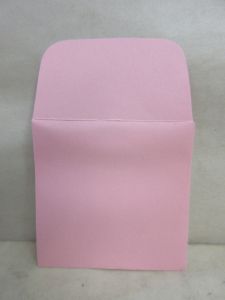 box of 500pcs of 2x2 Pink Paper Coin Envelopes