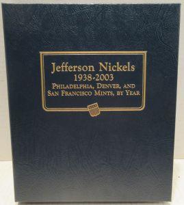 Jefferson Nickels 1938-2003 6 page Whitman Classic Album #9116