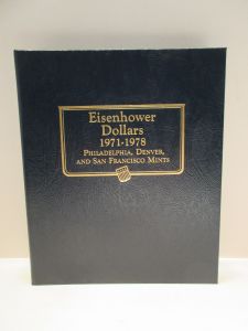 Eisenhower Dollars 1971-1978 4 page Whitman Classic Album #9131