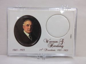 Gallery 2x3 Presidential Dollar Holder Warren G. Harding
