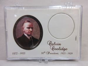 Gallery 2x3 Presidential Dollar Holder Calvin Coolidge