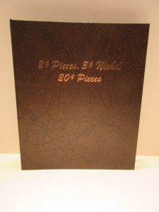 Gallery / Dansco Coin Album 2 Cent Pieces, 3 Cent Nickel, 20 Cent Pieces Blank