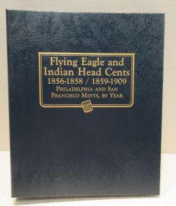 Flying Eagle & Indian Cents 1856-1909 2 page Whitman Classic Album #9111