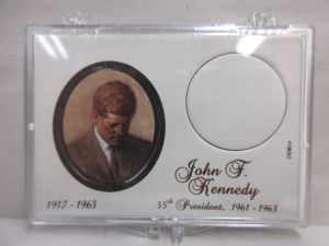 Gallery 2x3 Presidential Dollar Holder John F. Kennedy