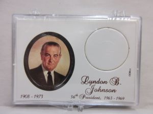 Gallery 2x3 Presidential Dollar Holder Lyndon B. Johnson