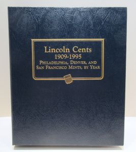 Lincoln Cents 1909-1995 7 page Whitman Classic Album #9112