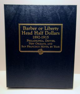 Liberty Head Barber Half Dollars 1892-1915 5 page Whitman Classic Album #9124