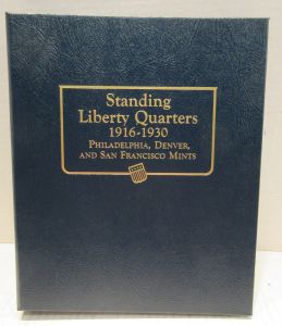 Standing Liberty Quarters 1916-1930 2 page Whitman Classic Album #9121