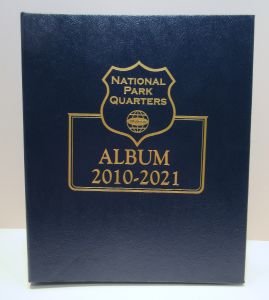 National Park Quarters 2010-2021 Date Set (1 coin per type) 6 page Whitman Classic Album #3056