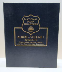 National Park Quarters Volume 1 2010-2015 P, D, & S Mints 6 page Whitman Classic Album #3058