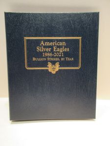 American Silver Eagles Bullion Strikes 1986-2021 4 page Whitman Classic Album #3395
