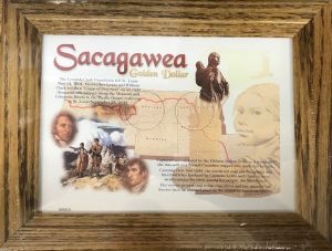 Oak Display Frame - Sacagawea Dollar (2 Hole)