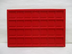 Falcon 2x2 Coin Display Trays Red T28