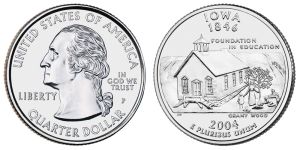 Iowa State Quarter 2004 Philadelphia Mint
