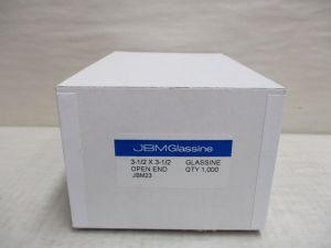Box of 1000 JBM Open End Glassine Envelopes 3 1/2" x 3 1/2" (HxW) #JBM23