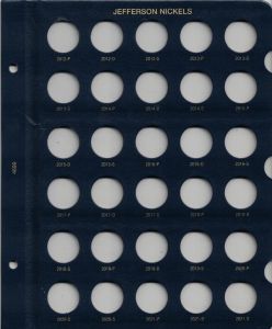 Whitman Classic Jefferson Nickel Dated Page 2012-2021 #4699