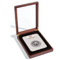 Lighthouse Glass Top Wood Display Box for Extra Large Slab NGC or ANACS Oversized Holder #343543
