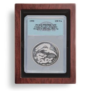 Lighthouse Glass Top Wood Display Box for Large Slab PCGS Jumbo Holder or ANACS Oversized Slab #343542