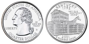 Kentucky State Quarter 2001 Denver Mint