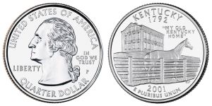 Kentucky State Quarter  2001 Philadelphia Mint