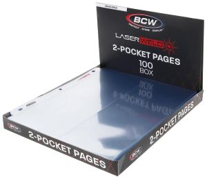 BCW LaserWeld 2-Pocket Vertical Envelope Page  1-LWP2T-4X10