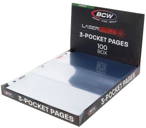 BCW LaserWeld Polypropylene 3 pocket Page #1-LWP3C