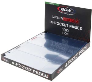 BCW LaserWeld Polypropylene 4 pocket Page #1-LWP4C