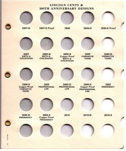 Littleton Update Page for #LCA19 Lincoln Cents Album starting 2007-D