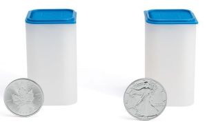 NEW Lighthouse SQUBE Intercept Square Coin Tubes - American Silver Eagle Dollars #371664