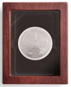 Lighthouse Glass Top Coin Presentation Case for Large 3" Capsules