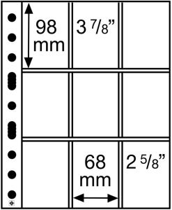 pack of 50 Lighthouse SH312 plastic sheets 9 pockets for playing and trading cards #358077