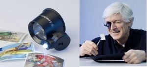 Lighthouse Illuminated LED Jeweler's Magnifier LU70LED with 10x Magnification