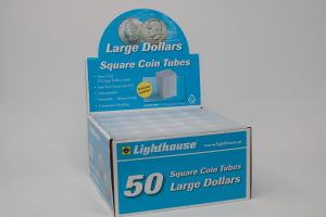 Lighthouse Square Coin Tubes - Large Dollar (Morgan, Peace, Eisenhower) #367224