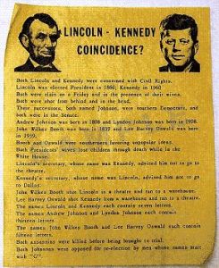 Historical Documents Lincoln-Kennedy Coincidence?