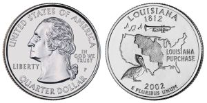Louisiana State Quarter 2002 Philadelphia Mint