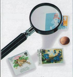 Lighthouse LU3 Magnifying Glass with Handle 3 1/2" diameter - 2.5x magnification #321182