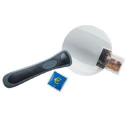 Lighthouse LU4LED Frameless Magnifying Glass with Handle & LED Light - 2.5x Magnification #307746