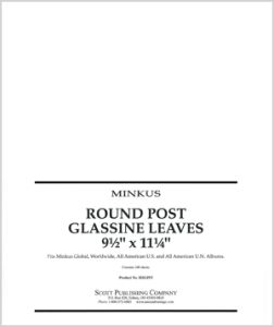 Glassine Interleaving for Minkus 3-ring or 2-post Albums #M2GINT