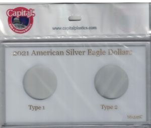 Capital MA345C 2021 American Silver Eagle Dollars Type 1 & Type 2