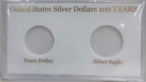 Capital #MA345D 100 Year Silver Dollar Holder for Peace & American Silver Eagle