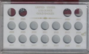 Capital #MA437A United States 1/10 oz Gold Eagle 2004-2021