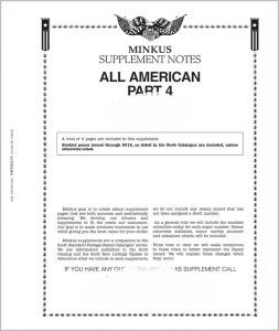 2018 Minkus All American Part 4 Stamp Supplement (U.S. Booklets) #MAA418