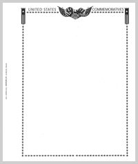 Minkus All American Commemorative Issues Blank Pages #MAACBL