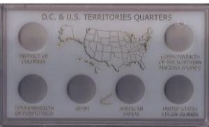 CLOSE OUT Capital Meteor Case D.C. & U.S. Territories Quarters Holder MAQ09 - 2009