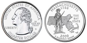 Massachusetts State Quarter 2000 Denver Mint