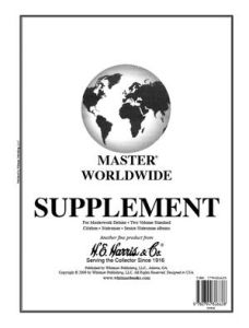 NEW 2022 Harris Master Worldwide Stamp Supplement