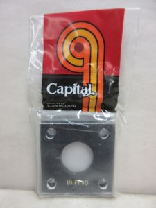 CLOSE OUT Capital #144 2x2 Mexico Gold 10 Peso Coin Holder BLACK