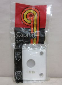 CLOSE OUT Capital #144 2x2 Mexico Gold 1 Peso Coin Holder WHITE